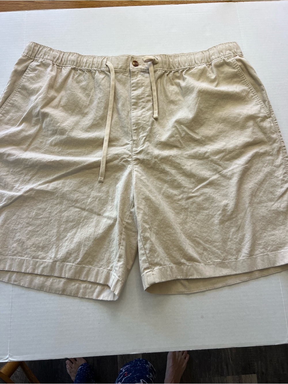 Oak Hill Men’s Linen Blend Drawstring Shorts Size 3XL